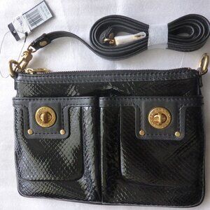MARC BY MARC JACOBS NWOT - Patent Leather Black/Gold Crossbody Bag